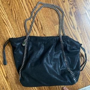Stella McCartney Falabella Black Faux Leather Bag
